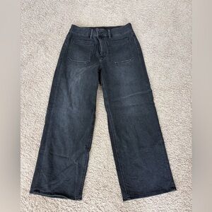 Quince Faded Black Wide-Leg Jeans